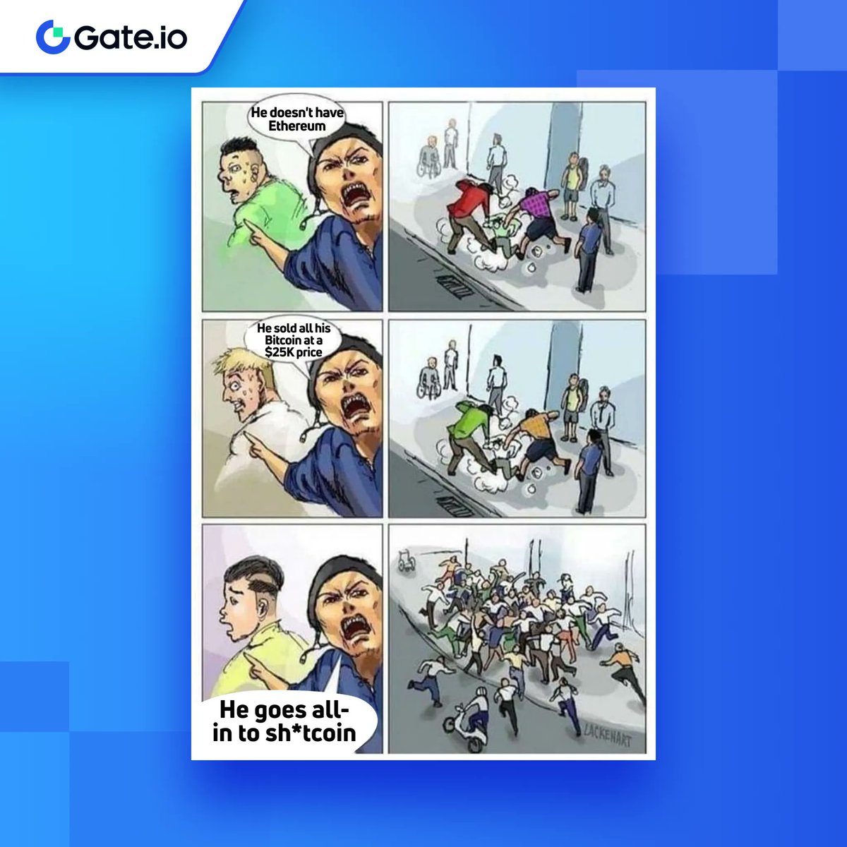 Even the guy in the wheelchair stands up 😂 #Crypto #MEME #cryptomemes