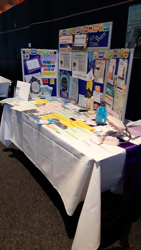 All set up, very "busy" table which just highlights how much we actually do!