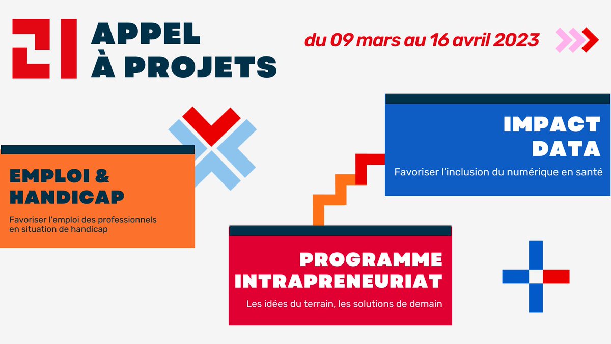Reconnect (@reconnectcloud) on Twitter photo 📢 L'appel à projets de <a href="/21CroixRouge/">21 | Croix-Rouge française</a>, l'accélérateur d'innovation sociale de la <a href="/CroixRouge/">Croix-Rouge fr</a> et de <a href="/Nexem_actu/">Nexem</a> est ouvert jusqu'au 16 avril !
Vous portez un projet à impact en faveur des personnes vulnérables ? Rejoignez l’Accélérateur 21 👉 bit.ly/3C2vBbP 📢 L'appel à projets de <a href="/21CroixRouge/">21 | Croix-Rouge française</a>, l'accélérateur d'innovation sociale de la <a href="/CroixRouge/">Croix-Rouge fr</a> et de <a href="/Nexem_actu/">Nexem</a> est ouvert jusqu'au 16 avril !
Vous portez un projet à impact en faveur des personnes vulnérables ? Rejoignez l’Accélérateur 21 👉 bit.ly/3C2vBbP