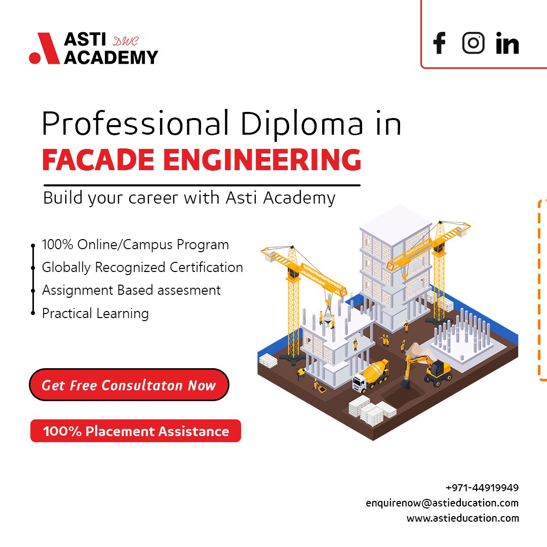 AstiAcademyDWC's tweet image. #FacadeEngineering #DiplomaAchievement #BuildingDesign #NewChallenges #ProudGraduate #diplomainfacadeengineering #onlinecourses #buildingconstruction #buildinginformationmodeling #buildingdesign #engineering #building
