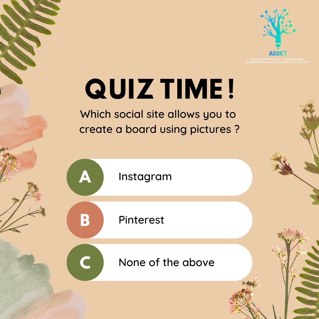 🌟Wednesda Quiz Day
#wednesday #wednesdayvibes #wednesdayquiz #quizday #quiz #generalknowledge #knowledge #board #instagram #dailyquiz #quizoftheday #bestday #quizquestions #asset #world #chennai #bangalore 
For more check @ASSETSociety