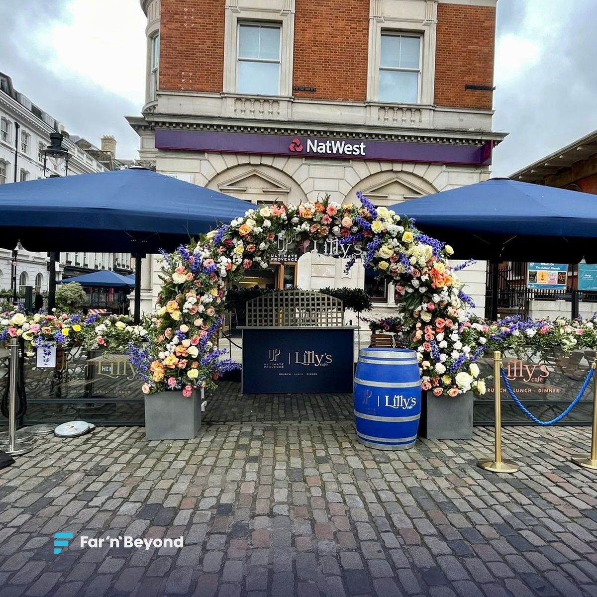 farnbeyond's tweet photo. Great to see the external 3D Signage and Outdoor Media Graphics in position for the launch of Lilly’s Café Summer Terrace in Covent Garden.

A fabulous concept, brilliantly executed by the   team. Make sure you visit if you are in the area!

#designprintdigital #signage https://t.co/cLiZEjRoZD