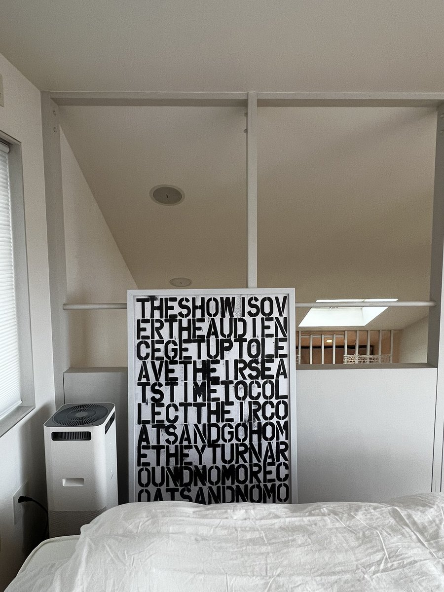 NFTphygital_'s tweet photo. やっと大規模引っ越しも完了し日常が戻ってきた😅 #ChristopherWool https://t.co/UeHXTZxdeN