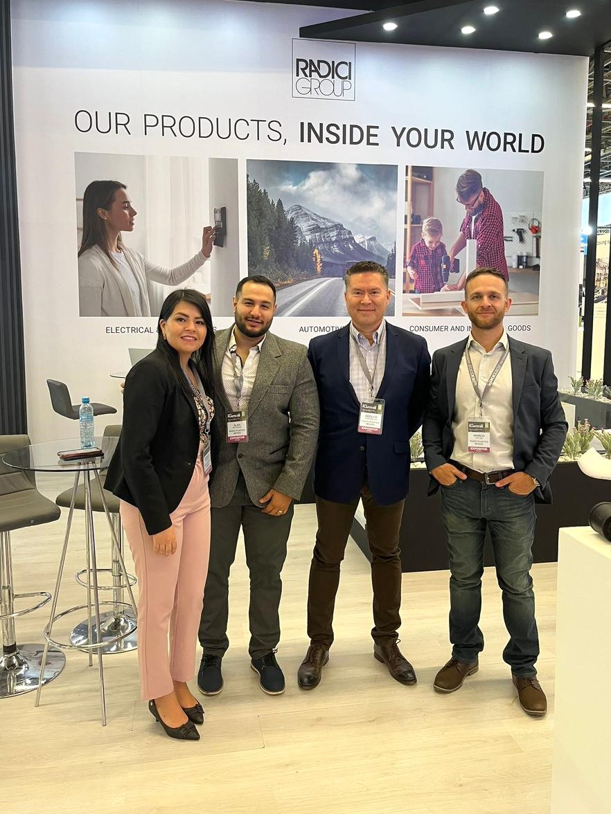 RadiciGroup's tweet photo. #RadiciGroup team is waiting for you at @ExpoPlasticos 2023 at booth 1218. 
Come, meet Marco Puttini, Alan Matosian, Denisse Aimara Chavarría Vega, Adolfo Gandarillas Rivera, Edi Degasperi and discover #highperformancepolymers solutions.
#ExpoPlásticos #ExpoPlásticos2023 https://t.co/zHR5NwV2im