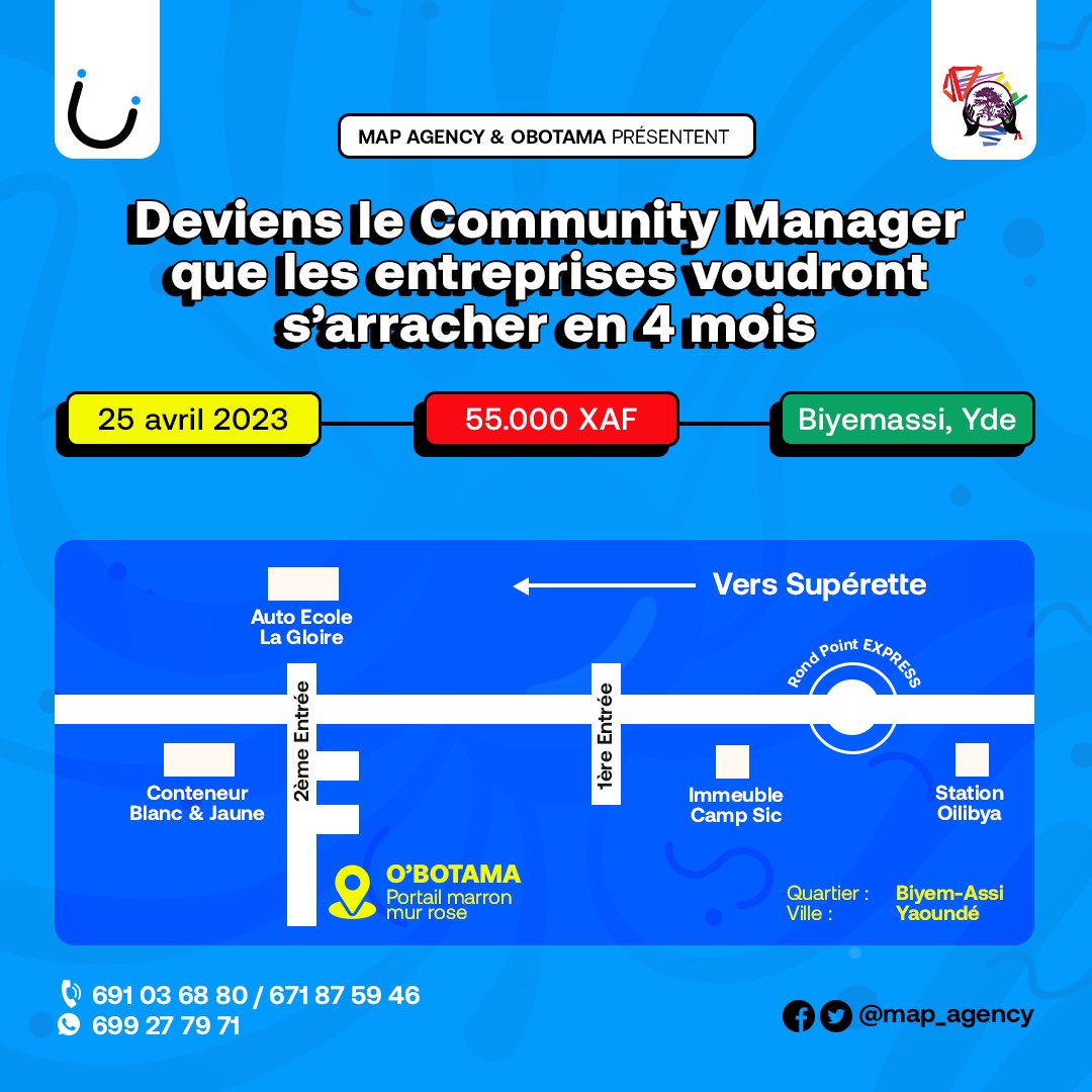 <a href="/OBotama_aic/">OBotama</a> n’est pas seulement le lieu de la formation, c’est aussi un incubateur qui accompagne le développement de nombreuses startups comme <a href="/OuiCare_health/">OuiCare, votre univers médical en main</a>. 

Maintenant imaginez une formation dans une structure qui a l’agrément du MINPMEESA 😏