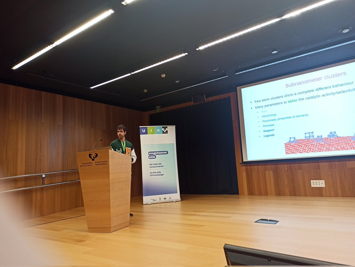 Andoni Ugartemendia @andoniugar from the University of Basque Country @ehuscientia showing a theoretical approach of platinum-phosphorus complexes for ethane dehydrogenation. Thank you for share it with us at #EWPC and #SWPC @PhosChemSpain