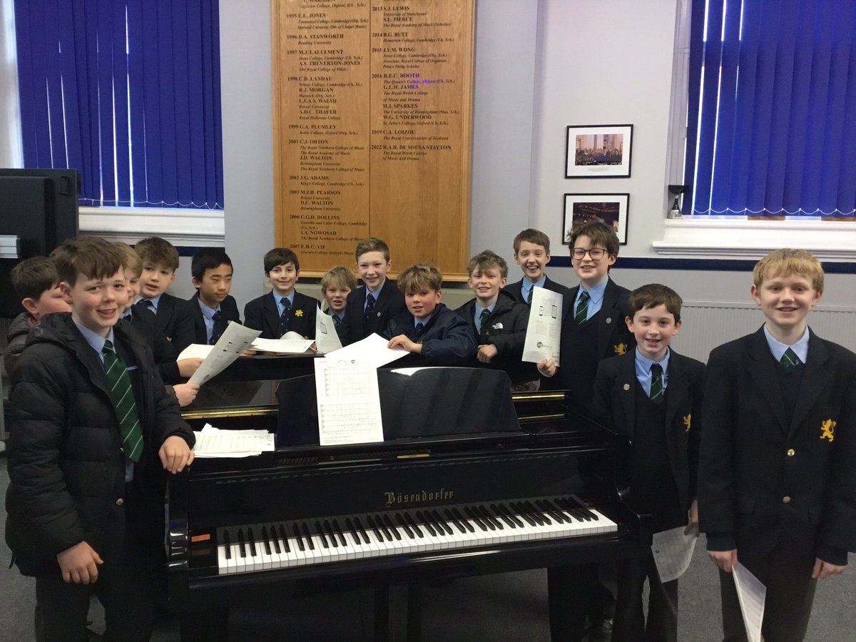 Rutter last night, Rheinberger this morning. Total dedication, what great guys! #choirtour