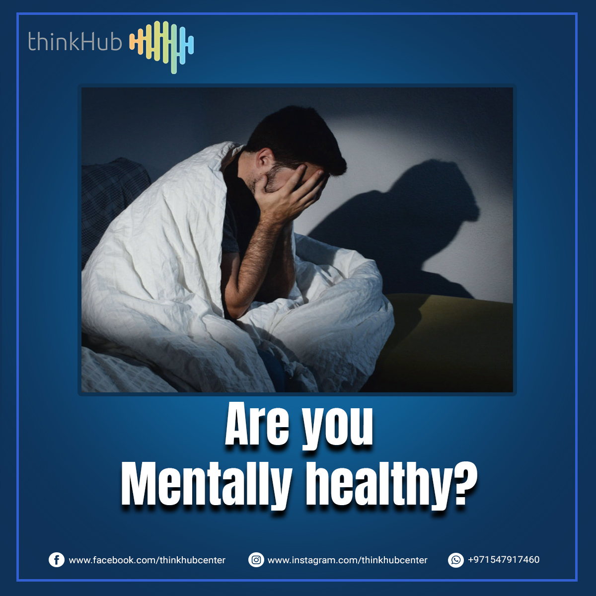 ThinkHubCenter's tweet photo. Are you Mentally healthy?
https://t.co/378Ii8yJmd
Reach us at the Think Hub Center T: +971-4-345-7766.
#thinkhub #mindability #neurofeedback #brain #mentalpower #memory #dubai #brainhealth #neuroscience #braintraining #biofeedback #neurofeedbacktraining #mentalhealth #anxiety https://t.co/BNHeqRIdeH