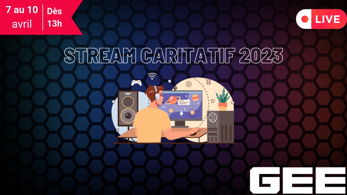 GeekCavern's tweet photo. 🔴 Stream caritatif 2023 - 𝟳𝟮 𝗵𝗲𝘂𝗿𝗲𝘀 🕐
📅 Vendredi 7 avril de 13h au lundi 10 avril 13h
💲 Les dons seront reversés à l'association Patouch
🌐 Nous serons en live sur notre chaîne Twitch https://t.co/RSYliNY9Bj
Dons par Twint, Carte bancaire, Paypal, Paysafecard https://t.co/5Y2nAKqHsY