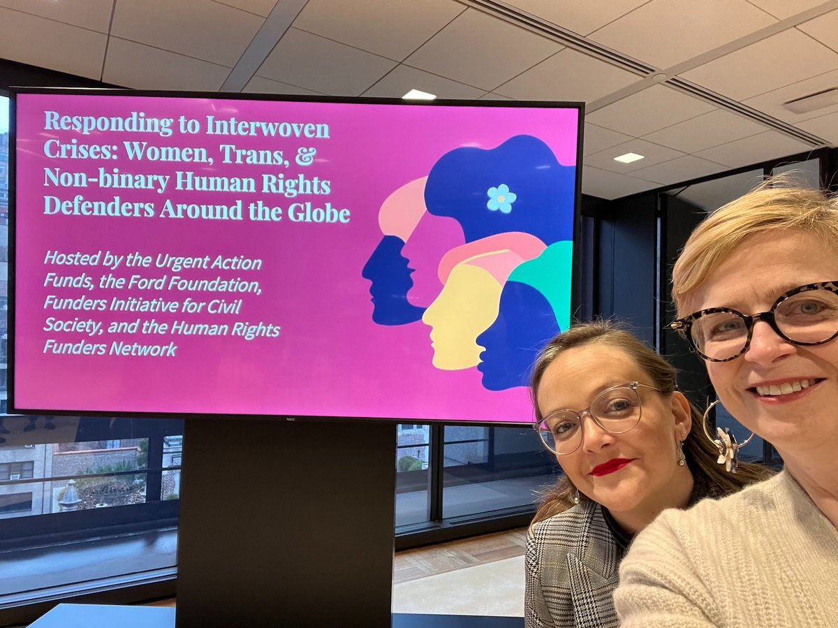 UAFAfrica's tweet photo. During #CSW67 the UAF Sister Funds hosted a panel on how interwoven long-term &amp; acute crises impact #feminist defenders w/@hpennington_ of @FordFoundation, @hrfunders &amp; @FICivilSociety. Takeaway: crises are interwoven, so funders' responses must be interconnected &amp; not siloed. https://t.co/JAbZf9829c