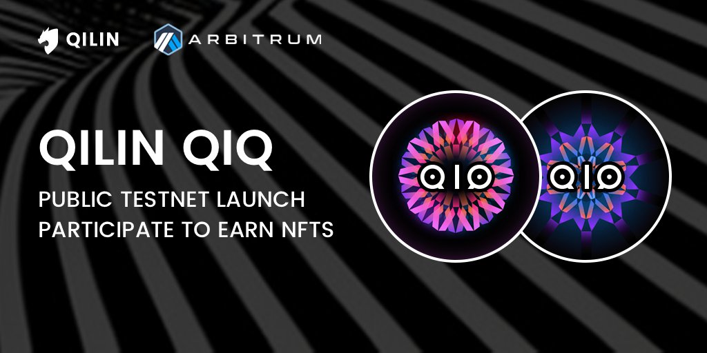 QilinProtocol's tweet image. Introducing Qilin QIQ Arbitrum Public Testnet

Perps on Arbitrum @arbitrum  @CamelotDEX 
Trading here：rc.qilin.fi/pve
Check steps &amp;amp; rewards：rc.qilin.fi/nft/

Starting time: 28th, March
Duration: a month

More info abou QIQ:  rc.qilin.fi