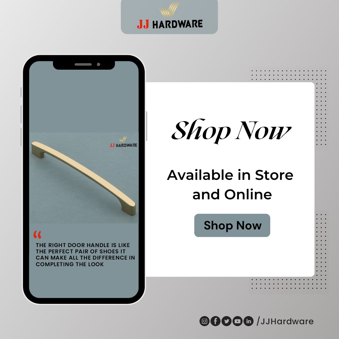 JJHARDWARE_'s tweet image. Elevate your home's aesthetic with our collection of sleek and durable door handles, now available both in-store and online. Upgrade your doors and enhance your home's overall style today!

#designinspiration #opentoadventure #doorhandles