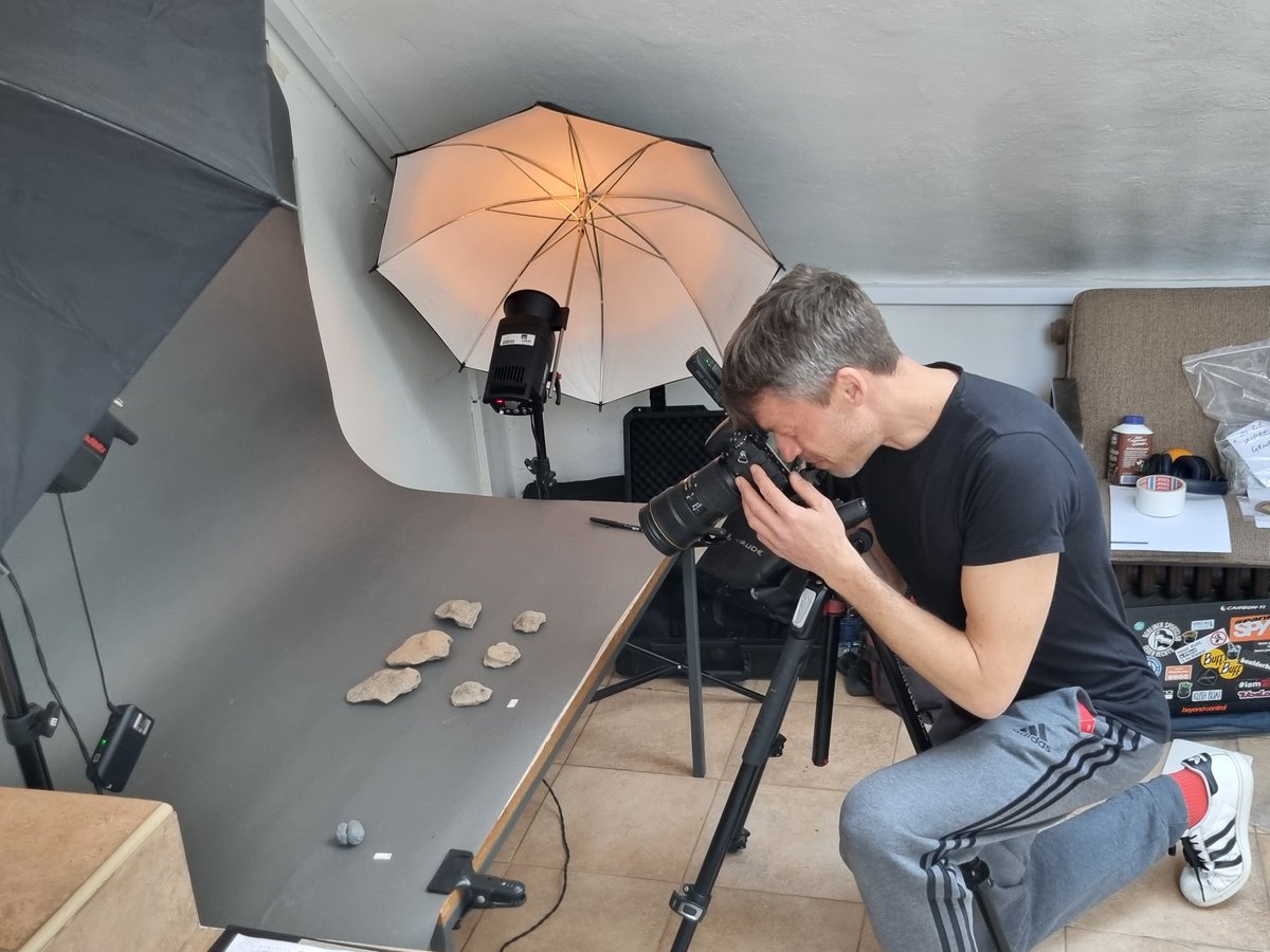 BarbaraHorejs's tweet photo. Impressions of the multiple analytical &amp; documenting methods to study #Neolithic #prehistoric objects by @lauradietrich_ @The_Sherd_Nerd @FelixOstmann @BogdanaMilic https://t.co/t2W0Eip3zS