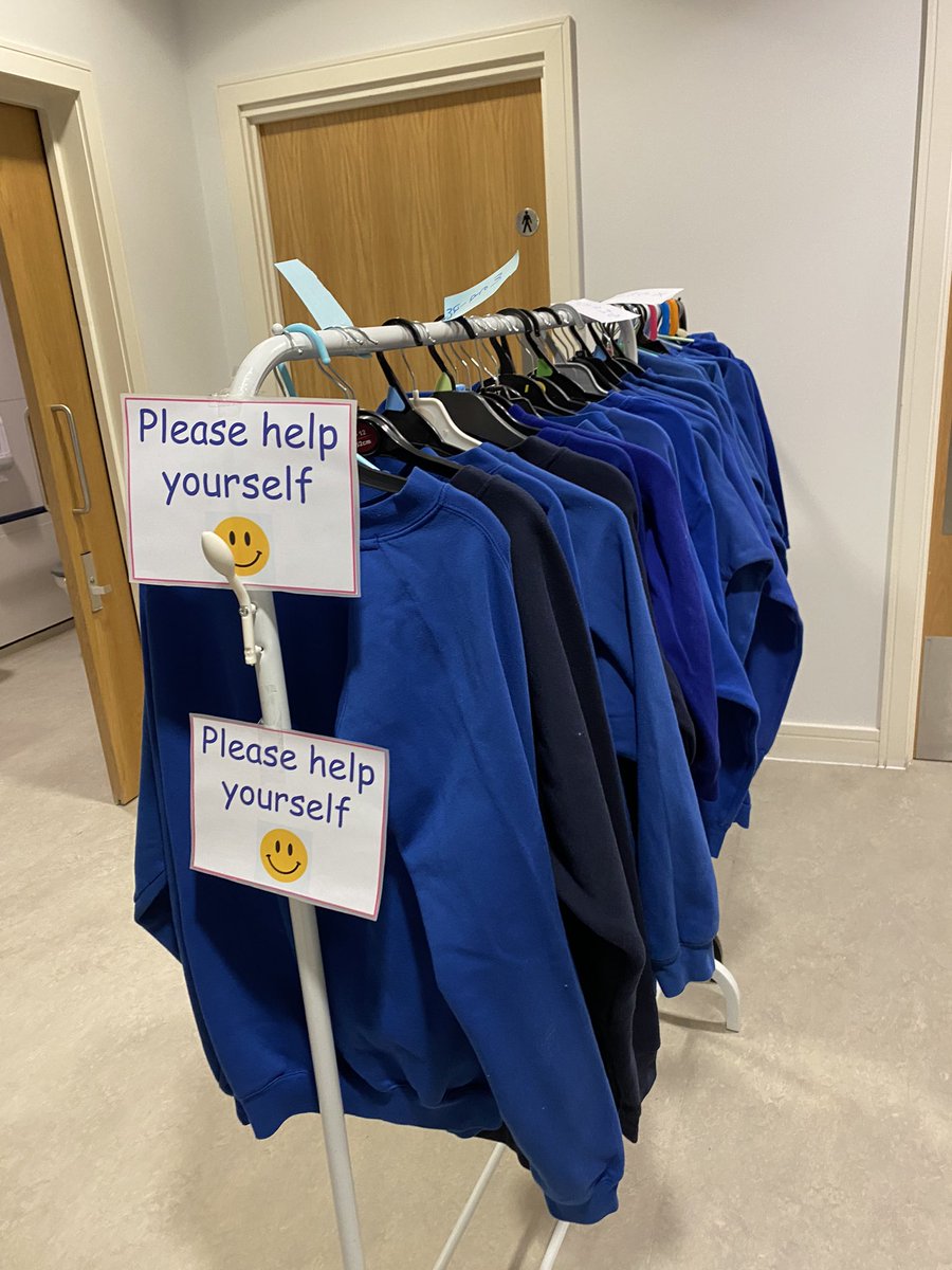Penycwm's tweet photo. We also have a second hand uniform rail in the Community Cafe so if your child has outgrown their current uniform again either pop in or let us know what you need. #secondhandisntsecondbest #prelovedβ¨@FceGyg @InvestFamilies https://t.co/5r15eaj9tE