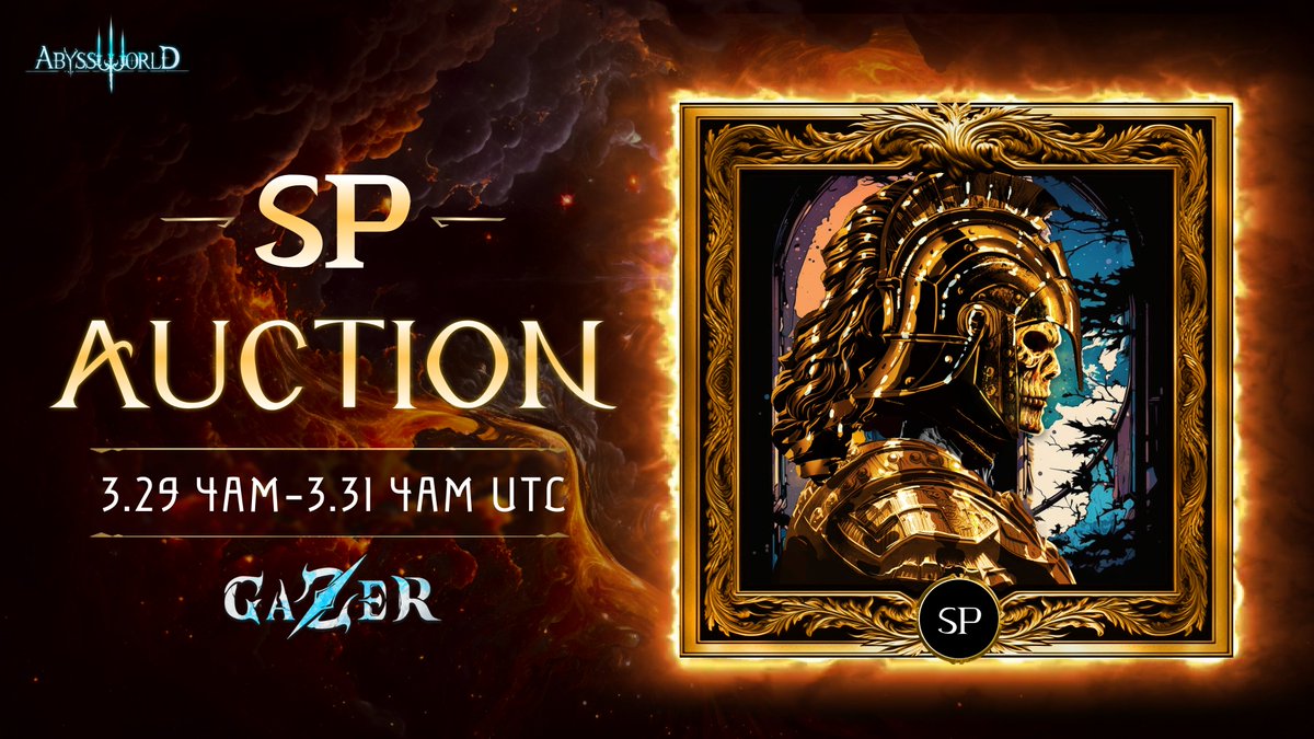 AbyssWorldHQ's tweet photo. 📯SP NFT AUCTION IS LIVE📯

The last lap begins 🥳

We are happy to announce that the SP NFT Auction has commenced 🔥

Join now to claim from the rarest collection👇
https://t.co/gkeS3BvEac

#NFT #NFTAuction #OpenSeaNFT #Abyssworld https://t.co/CgmDNNsO4M