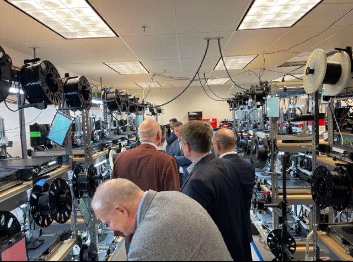 cecimo's tweet photo. CECIMO kicked off with the 1st day of its #trademission to Silicon Valley, hosted by @amtonline.  We're delighted to be there, visiting great companies such as @NVIDIA, @OhmniLabs , @Velo3D, @Meta etc. We've had great discussions on key topics like #trade, #green &amp; #digital. https://t.co/ekJGnjUSV7