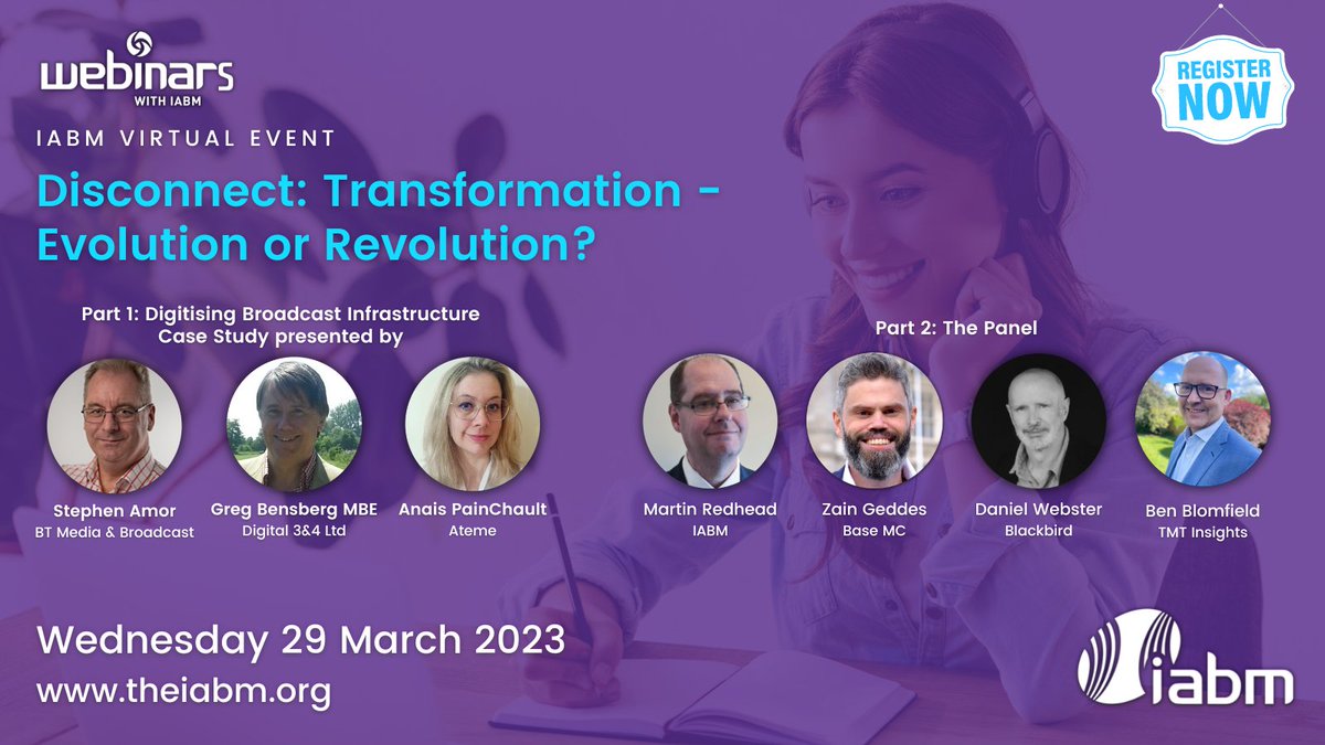 Blackbird (@blackbirdcloud) on Twitter photo 2023-03-29 08:24:22 Join Blackbird's Daniel Webster & other industry leaders today for this @IABM discussion: 'Disconnect: Transformation - Evolution or Revolution' lnkd.in/eBQdAfKQ #cloudediting #videoproduction #mediatech #BIRD #BBRDF Join Blackbird's Daniel Webster & other industry leaders today for this @IABM discussion: 'Disconnect: Transformation - Evolution or Revolution' lnkd.in/eBQdAfKQ #cloudediting #videoproduction #mediatech #BIRD #BBRDF