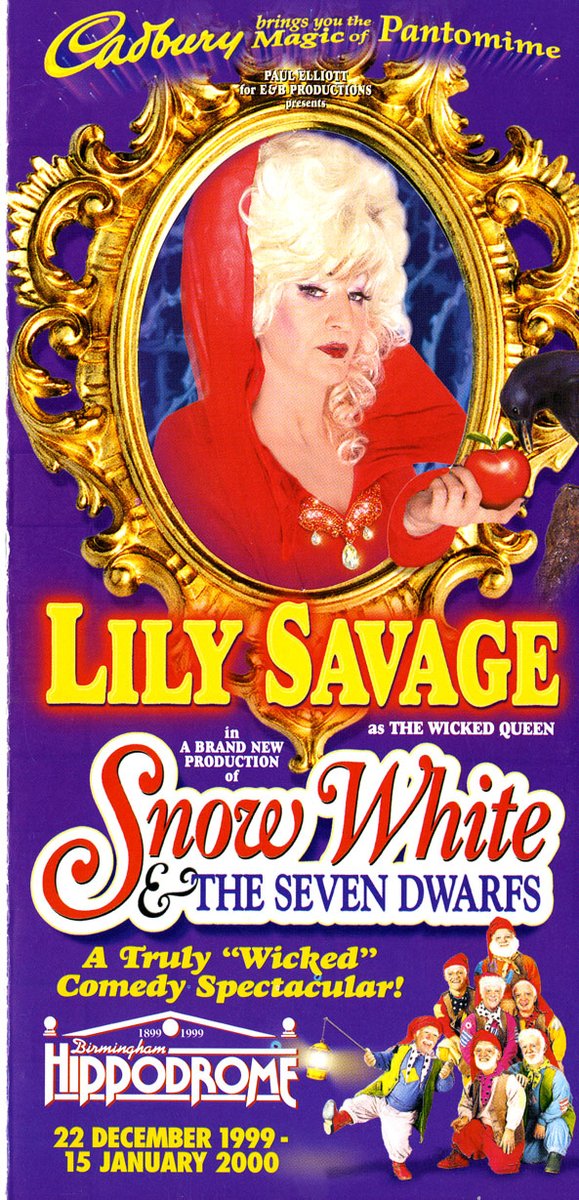 Everyone at the Hippodrome is saddened to hear about the loss of Paul O'Grady.

Paul was a incredible entertainer, also known as the sensational Lily Savage - who made her panto debut with us in 1999 in Snow White &amp; the Seven Dwarfs.

Our thoughts are with his family &amp; friends ❤️