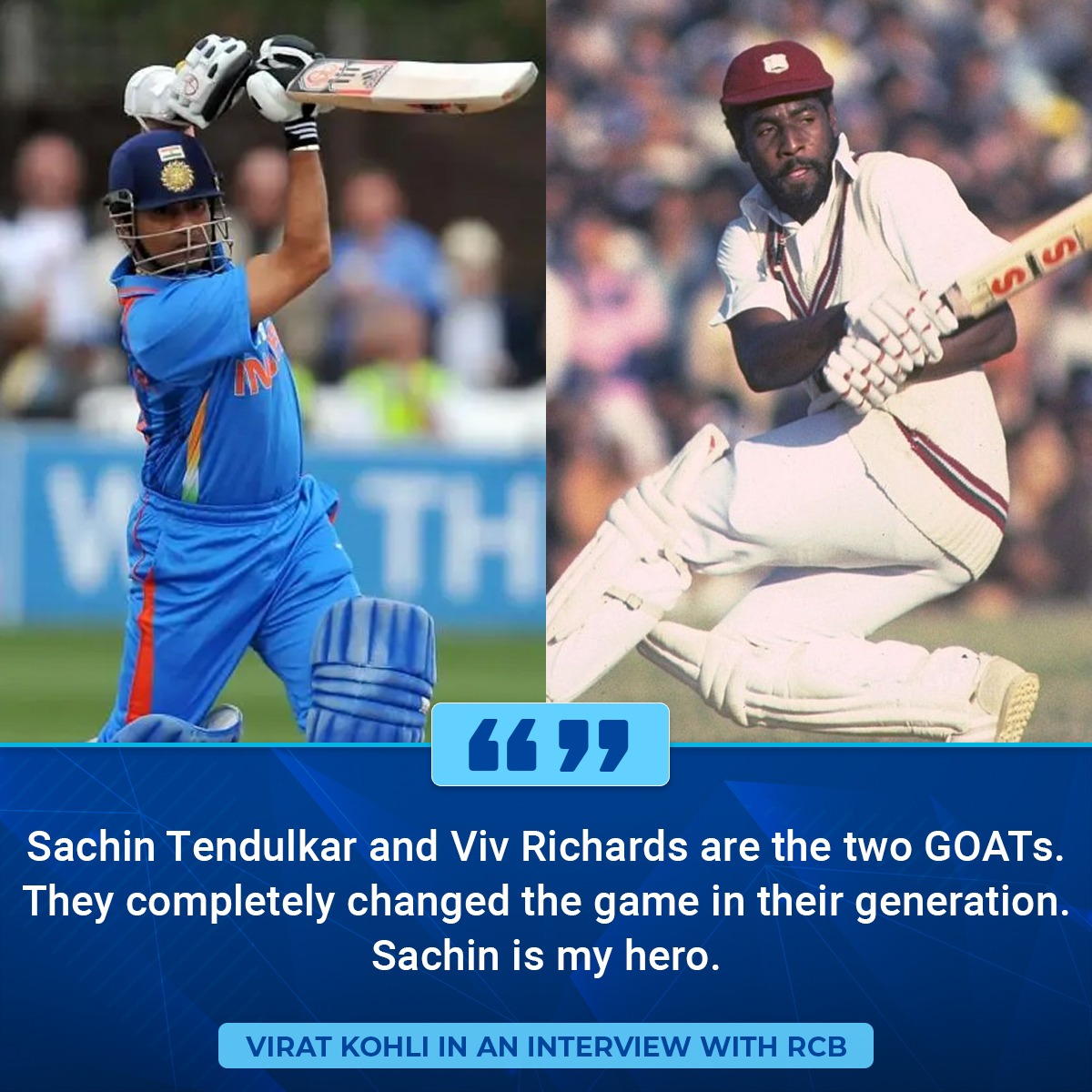 Virat Kohli hails Sachin Tendulkar and Sir Vivian Richards as the greatest of all time! 🏏

#SachinTendulkar #SirVivianRichards #ViratKohli