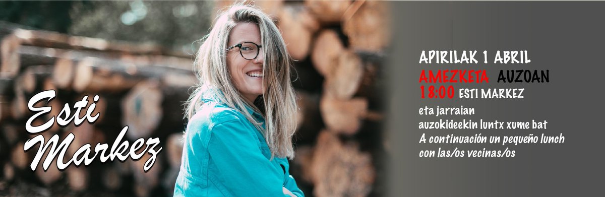 🎼#auzorikauzo2023 Asteburu honetan Amezketa auzoan Esti Markezen musika entzuteko aukera izango dugu
📍Amezketa, apirilak 1, 18:00etan.
🎼#auzorikauzo2023 Este fin de semana escucharemos a Esti Markez en Amezketa
📍Amezketa, 1 abril, 18:00h
#Iurreta #zuzenekomusika #musicaenvivo