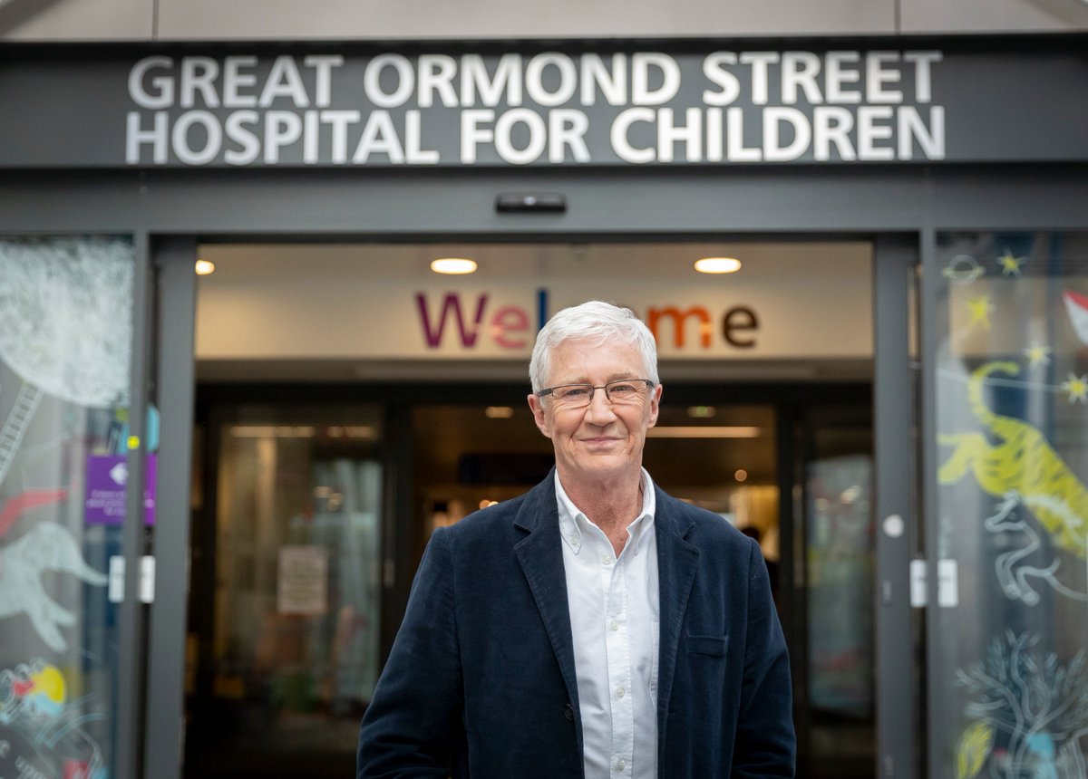We are deeply saddened to hear that Paul O’Grady has died. Paul's warmth and kindness to our children, their families and our staff was ever present during his visits to our hospital. We're thinking of Paul’s loved ones at this very sad time.💙