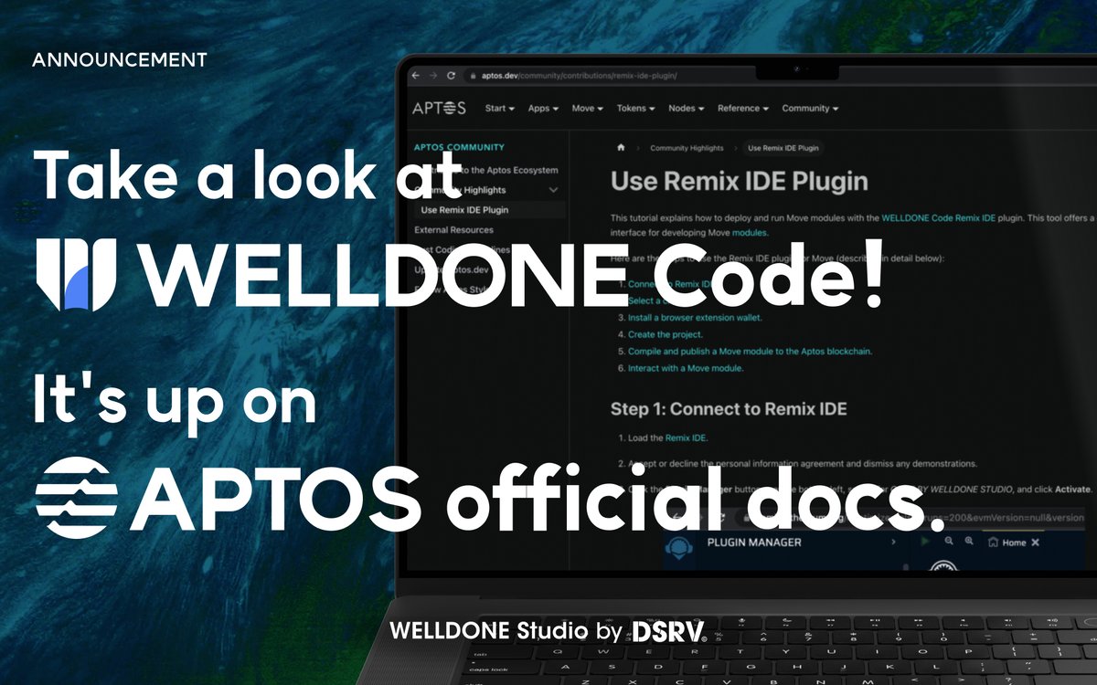 WELLDONE Code into the Aptos official docs