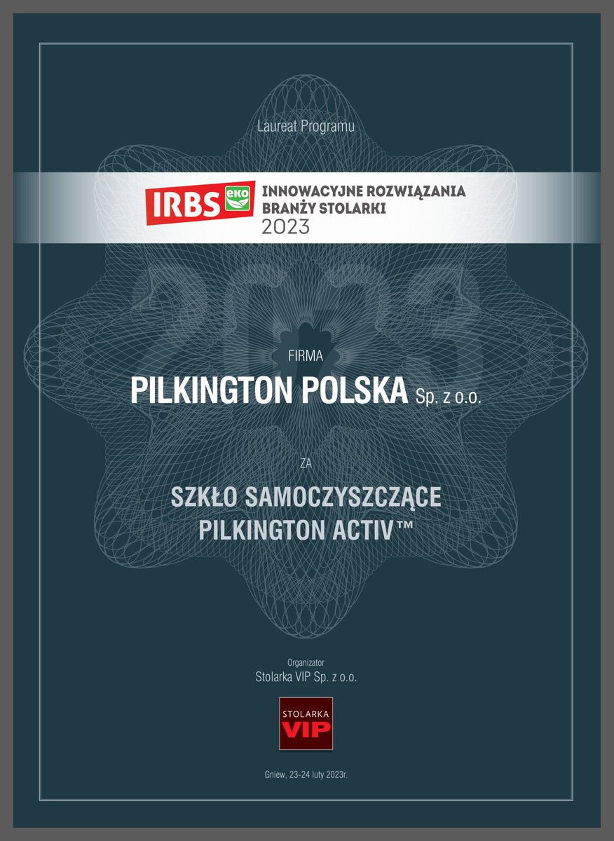 Pilkington_PL's tweet image. 🏆 Szkło samoczyszczące Pilkington Activ™ otrzymało nagrodę IRBS – EKO Rozwiązania Branży Stolarki 2023. Nagrodę wręczono podczas Konwentu Stolarki w ramach programu „Innowacyjne Rozwiązania Branży Stolarki”. #IRBS #ekologia #nagroda #szkło #architektura