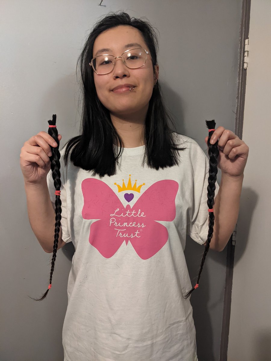 I'm donating my hair to <a href="/LPTrustUK/">Little Princess Trust</a> an amazing charity that provides free wigs to children and young people who have suffered from hair loss due to cancer treatment or other conditions ❤️
