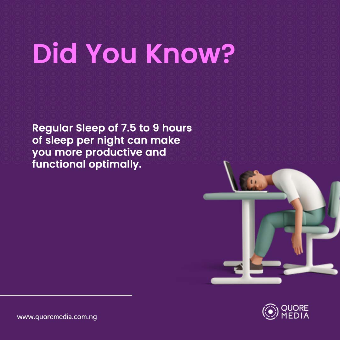 QuoreAgency's tweet photo. Sleep deprivation negatively affects work performance—productivity and quality—and working relationships.
.
.
#didyouknow #quoremedia #sleeping #productivity #contentstrategy #march #content #sleepingatwork #sleepwell https://t.co/uTY9tQ5kzG