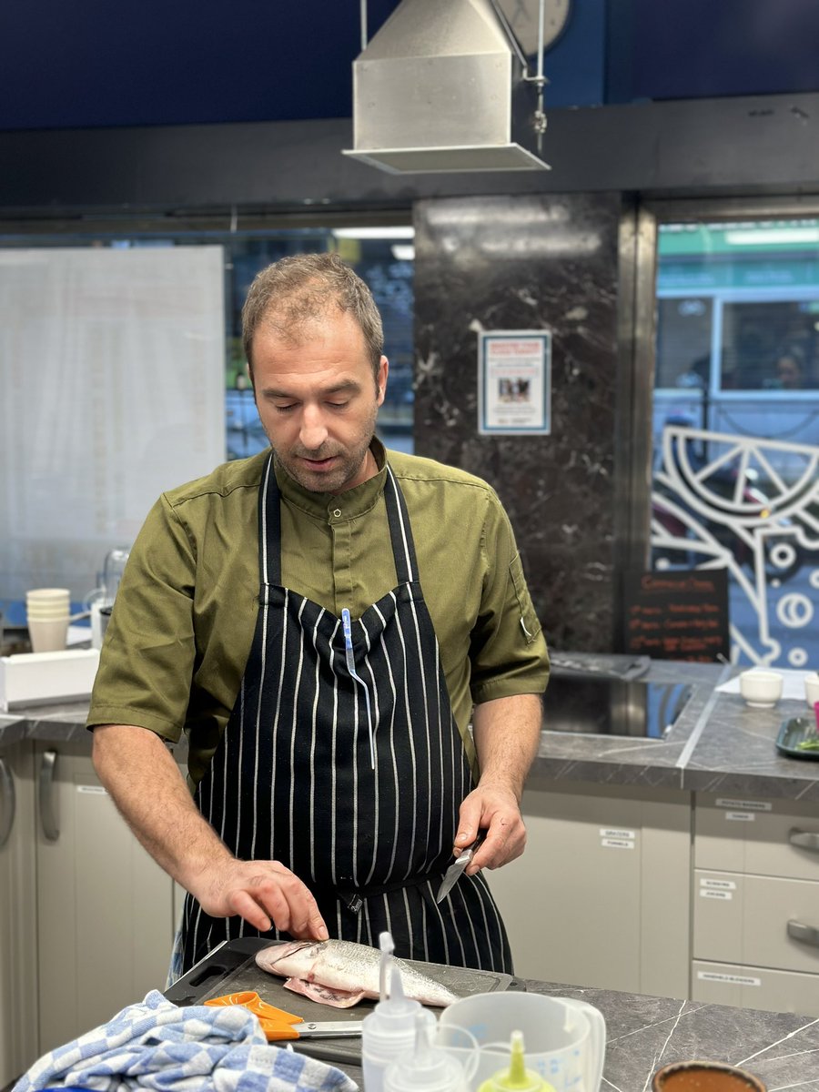 Fiona_Hamilton_'s tweet image. If you get a chance check out the brilliant @BtnKitchen and their programme of chef masterclasses. Alex from @NostosHove put us to the test last night. Great fun