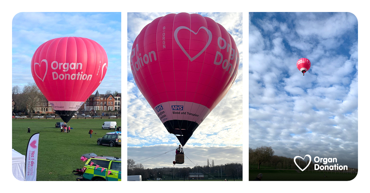 NHSOrganDonor's tweet photo. Up, up and away! 🎈

This amazing #OrganDonation hot air balloon was unveiled to the public in Nottingham this week. It'll be used at special events across the country to inspire conversations about the gift of life.

Well done to our teams in the Midlands who led on the project! https://t.co/GKzzhLtmAl