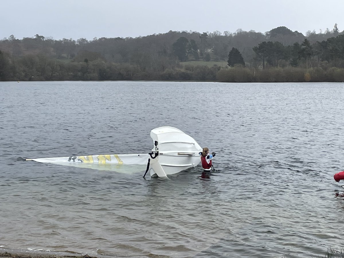 DurlstonSports's tweet photo. The last #sailing session this term involved capsize drills @SpinnakerClub! The Durlston pupils kept calm under pressure and achieved a mixture of level 1’s and 2’s from the @RYA Youth Sailing Scheme. #sailinglessons #independentschool #learntosail https://t.co/zw8rNCkNPR