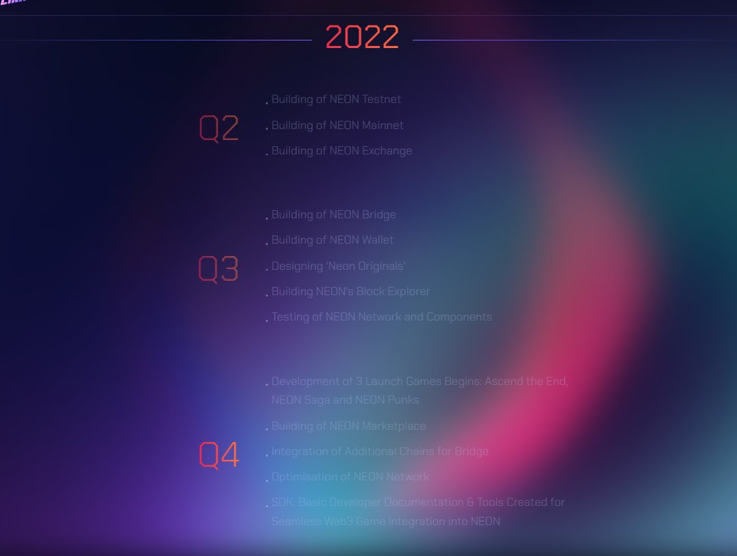 ferzanoferzano's tweet image. Neon Link, the blockchain gaming ecosystem.
Bilding since 2022, you can see in the screenshot, how much work was done.

At the moment the guys are past the testnet stage and  launching in early 2023 with three games.
#NeonLinkThread
2|7 🧵 ⬇️
