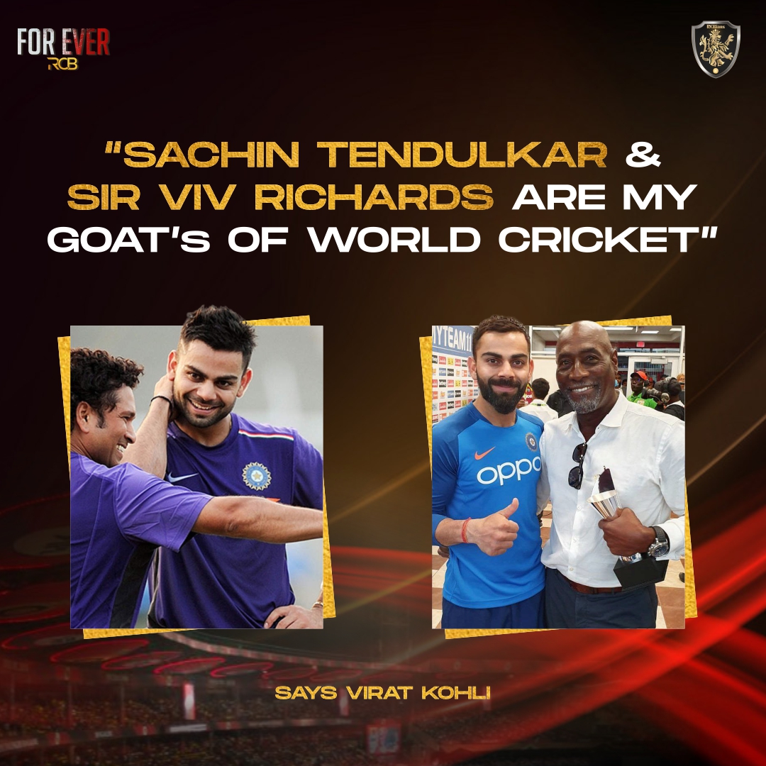 Humare liye to aap he G.O.A.T ho Virat Kohli!

Virat Kohli opens up about his choice regarding the Greatest of World Cricket during Bold Diaries.

#ViratKohli #SachinTendulkar #SirVivianRichards #RCB #IPL #IPL2023 #CricketTwitter