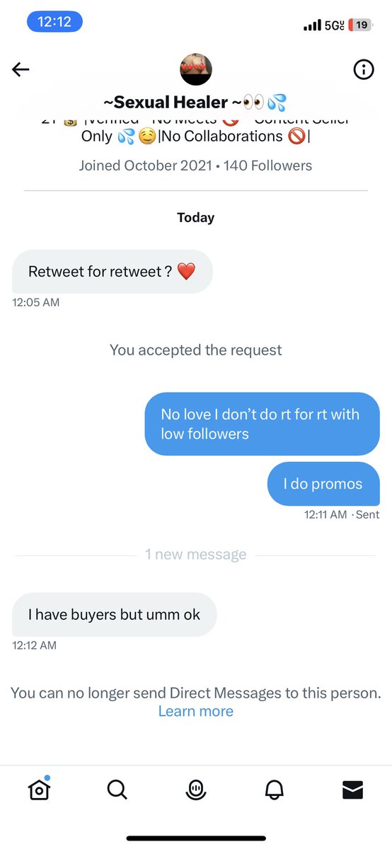 Pls don’t text me with low followers trying to do rt for rt I have a high following I do promos for the low