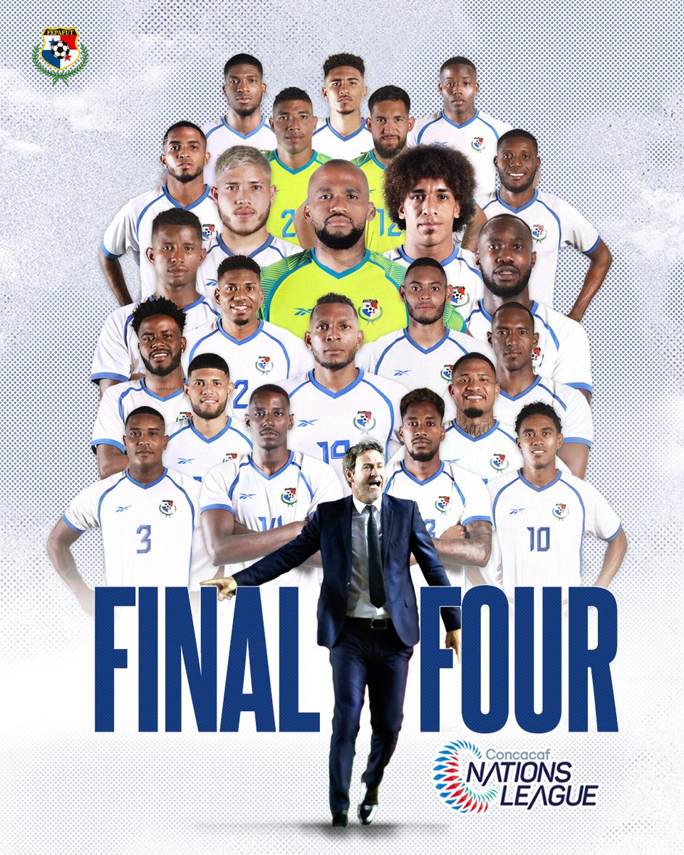 fepafut's tweet photo. ¡CLASIFICADOSSS!🤩🙌🏻

Con la victoria de esta noche, #PanamáMayor🇵🇦 se clasificó por primera vez en su historia a la Final Four de la @CNationsLeague🏆.

¡Felicidades equipo!👊🏻

#TodosYTodasSomosPamamá https://t.co/DGLOKLUjQY