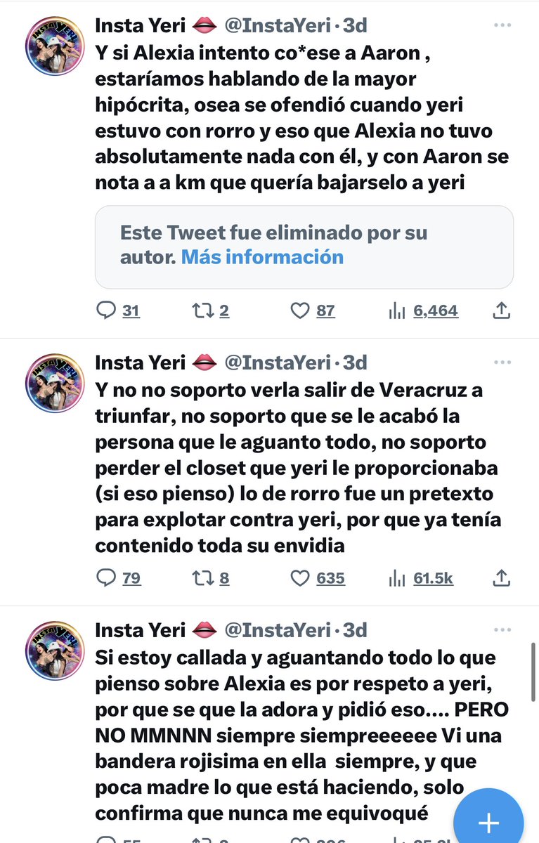 anna29763077's tweet photo. @InstaYeri Neta así quedé 🤨..hace unos días,hablaste pestes de alexia y hoy defendiéndola…no manches que pinche hipócrita eres,te dije quedarás como payasa cuando Yeri y alexia se contenten..payasa falsa ,lamé botas . https://t.co/wyZYvTIVyT