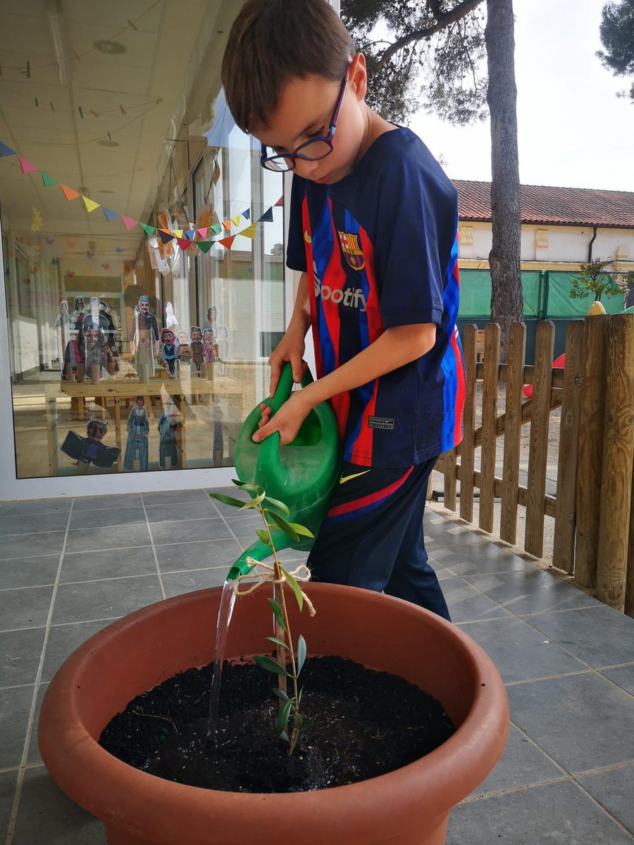vedrunasallent's tweet photo. Plantar un arbre, cuidar-lo i veure'l a créixer és també una acció educativa. 
A l'escola hem plantat una olivera. La cuidarem i cultivarem la paciència per fer-la créixer. 
Gracies #editorialteide per aquest regal. 
#vedrunasallent #escolavedruna  #teideprojectes  #intensament https://t.co/zwMO6xXOyF