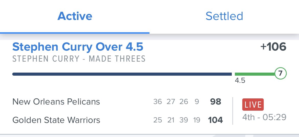 Alex__Monaco's tweet photo. I KNOW STEPH CURRY TOO WELL!!!! Iโve timed him twice on the Prop market & both times heโs dismantled the number
If you listened to my @onamp today you feasted @TheVolumeSports ๐๐ฐ
Over 4.5 +106 heโs got 7 still cookin!!
#Stephortless #props https://t.co/LjYHcRyb0j