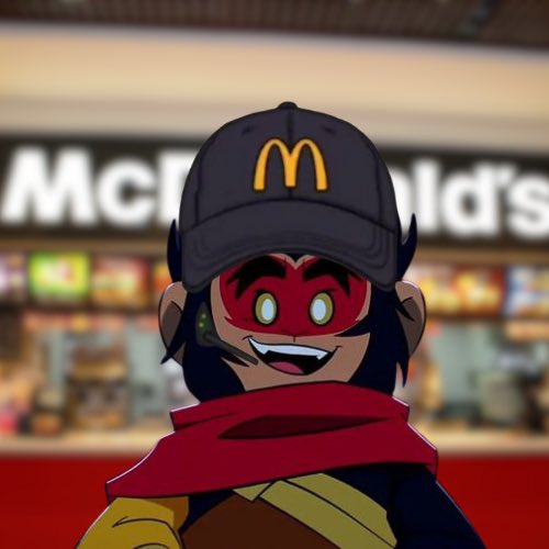 Impluvsyou's tweet photo. I noticed there is no #McDonald’s hat memes with #macaque and that’s a missed opportunity as he is the one and only Big Mac. #lmk fandom do with this what you will. https://t.co/tlRdAhjBau