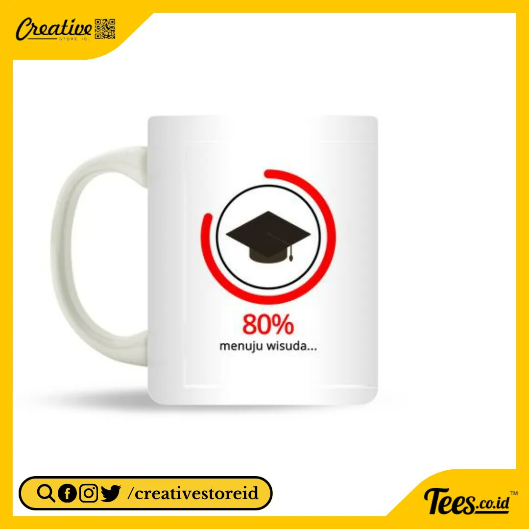 CreativeStoreID's tweet photo. Dengan mug "Menuju Wisuda" , kamu bisa tetap termotivasi dan semangat meraih gelar! ☕️💪🏼 Menjalani kuliah memang tidak mudah, tapi dengan semangat yang tepat, kamu pasti bisa meraih impianmu! 😊 

🛍️ https://t.co/IhZlIeiyAF 

#MenujuWisuda #MugMotivasi #Kuliah #GelarSarjana https://t.co/sNKUnXc1js