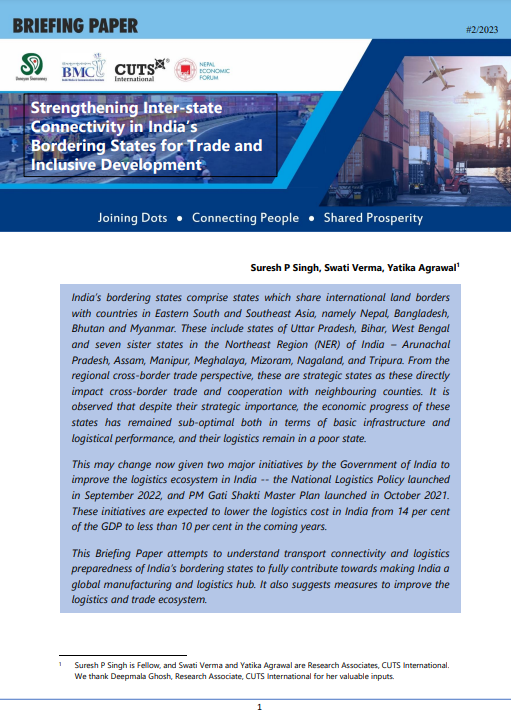 CUTS M-Connect Project (@cuts_mconnect) on Twitter photo #Briefing #Paper
#Strengthening Inter-State #Connectivity in #India's Bordering #States for #Trade and #Inclusive #Development
<a href="/SureshSinghPar5/">Suresh Singh Parashar</a> <a href="/Swati_vrma/">Swati Verma</a> <a href="/AgrawalYatika/">Yatika Agrawal</a>
Read the Paper at
cuts-citee.org/pdf/bp-strengt…
<a href="/bc_cuts/">Bipul Chattopadhyay</a> <a href="/unsy_org/">Unnayan Shamannay</a> <a href="/NEFNepal/">Nepal Economic Forum</a> <a href="/Bhutan_MCI/">BMCI</a> <a href="/CUTS_CITEE/">CUTS CITEE</a>
#LEADSsurvey #Briefing #Paper
#Strengthening Inter-State #Connectivity in #India's Bordering #States for #Trade and #Inclusive #Development
<a href="/SureshSinghPar5/">Suresh Singh Parashar</a> <a href="/Swati_vrma/">Swati Verma</a> <a href="/AgrawalYatika/">Yatika Agrawal</a>
Read the Paper at
cuts-citee.org/pdf/bp-strengt…
<a href="/bc_cuts/">Bipul Chattopadhyay</a> <a href="/unsy_org/">Unnayan Shamannay</a> <a href="/NEFNepal/">Nepal Economic Forum</a> <a href="/Bhutan_MCI/">BMCI</a> <a href="/CUTS_CITEE/">CUTS CITEE</a>
#LEADSsurvey