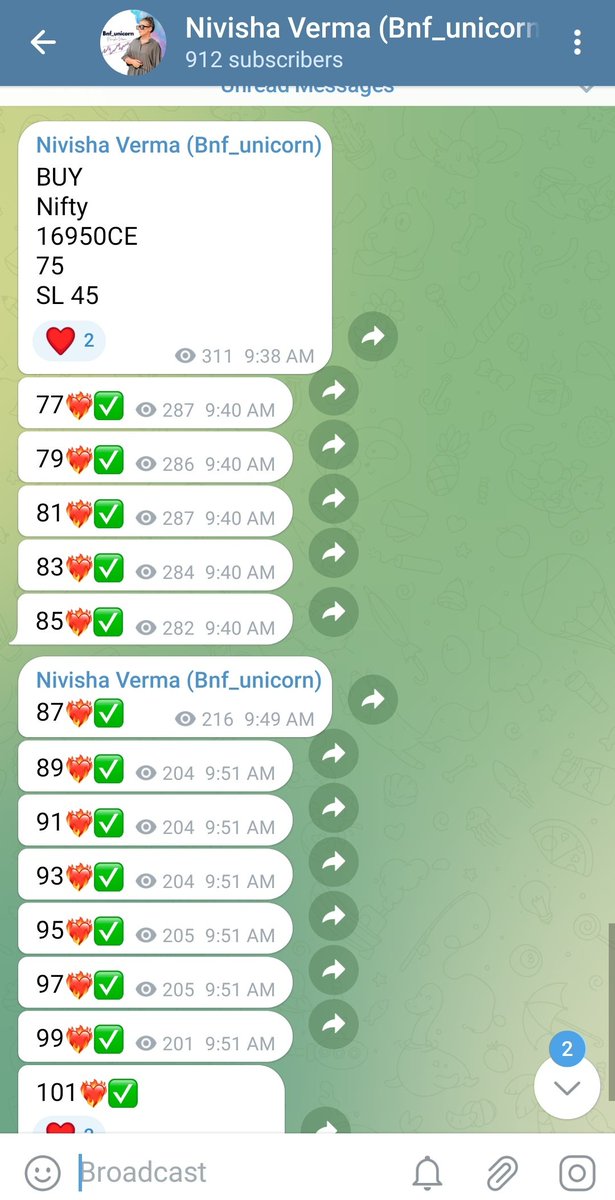 Bnf_unicorn's tweet photo. Missed to update levels on twitter.
#Nifty 16950 CE 75 to 100+
Tough to update on multiple platforms at a time.
Join telegram channel for fast updates 👇
https://t.co/CA2ikr2chM
#StockMarketindia #trading #inveating https://t.co/WEnzyyVZXG