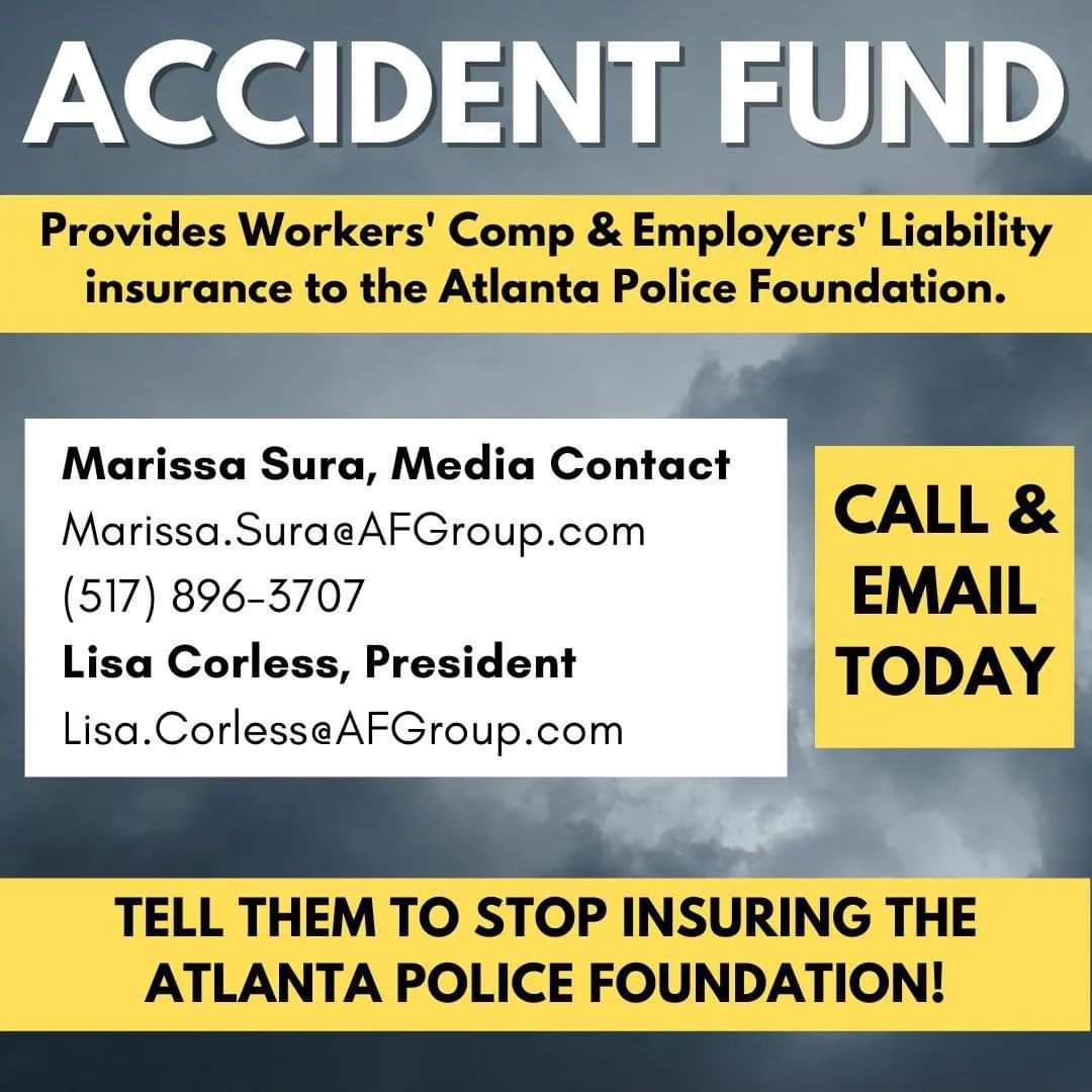 Richard79215390's tweet photo. @defendATLforest These three insurance companies are funding Cop City. Tell then to #dropthecontract #stopcopcity #defendtheforest https://t.co/FstLv6Aenj