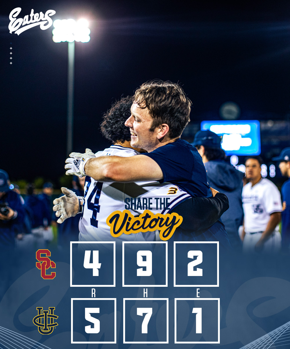 'Eaters walk it off against the Trojans in the 10th inning to secure the season sweep 😤

#EatersGottaEat #RipEm #TogetherWeZot