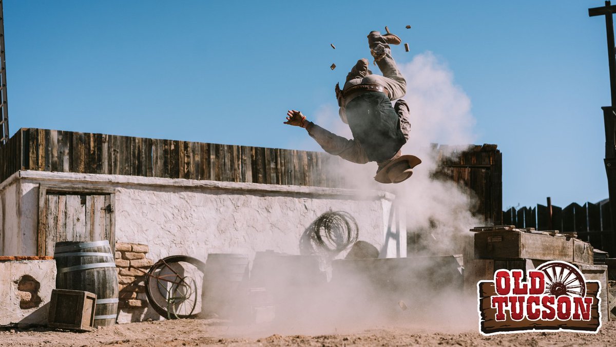 Don't miss the hilarious adventure of Mad Dog & The Bandit Queen during the 'Wild Wild West Mission Heist' comedy stunt show. 
#exploretucson #westernlifestyle #moviehistory #westernwear #weekendvibes #adventure #western #travel #oldtucson #familytime #livetheater #fomo