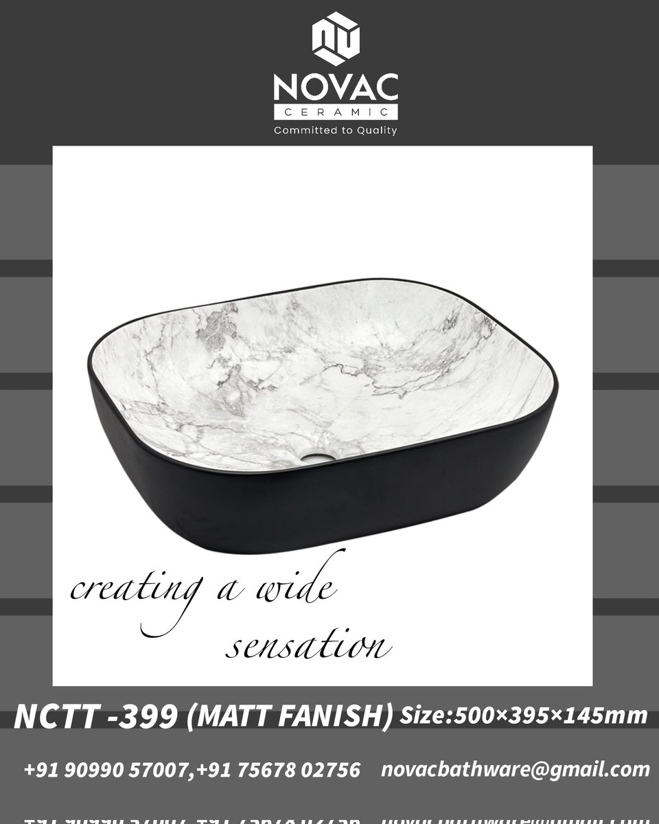 NovacCeramic's tweet image. 𝑵𝒐𝒗𝒂𝒄 𝑩𝒂𝒕𝒉𝒘𝒂𝒓𝒆

👌𝑩𝒆𝒔𝒕 𝒒𝒖𝒂𝒍𝒊𝒕𝒚 𝒇𝒓𝒐𝒎 𝑰𝒏𝒅𝒊𝒂
💬+91 756 7825 756
📧 novacbathware@gmail.com

#novac #washbasin #washbasindesign #bathroom #bathroomdesign #bathroomdecor #designdeinteriores #interiordesign #architecture #bathroomideas #project #bath