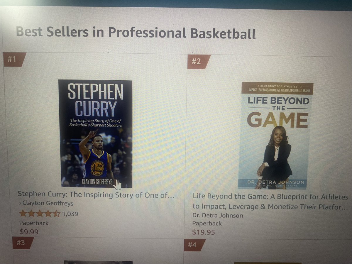Dr. Detra Johnson (@drdetrajohnson1) on Twitter photo My first book hit the Best Sellers list on the first day within hours. <a href="/StephenCurry30/">Stephen Curry</a> <a href="/stephenasmith/">Stephen A Smith</a> <a href="/MariaTaylor/">Maria Taylor</a> <a href="/NBA/">NBA</a> <a href="/womeninsportsin/">Women In Sports Inc.</a> <a href="/warriors/">Golden State Warriors</a> <a href="/WarriorsHuddle/">Warriors Huddle</a> My first book hit the Best Sellers list on the first day within hours. <a href="/StephenCurry30/">Stephen Curry</a> <a href="/stephenasmith/">Stephen A Smith</a> <a href="/MariaTaylor/">Maria Taylor</a> <a href="/NBA/">NBA</a> <a href="/womeninsportsin/">Women In Sports Inc.</a> <a href="/warriors/">Golden State Warriors</a> <a href="/WarriorsHuddle/">Warriors Huddle</a>