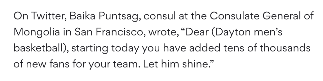 "Sharavjamts announced his commitment to Flyers on Tuesday night" wrote <a href="/DavidPJablonski/">David Jablonski</a> on Dec.15, 2021. And I tweeted that Flyers have added tens of thousands of new fans. I wasn't wrong. There are 30K.
