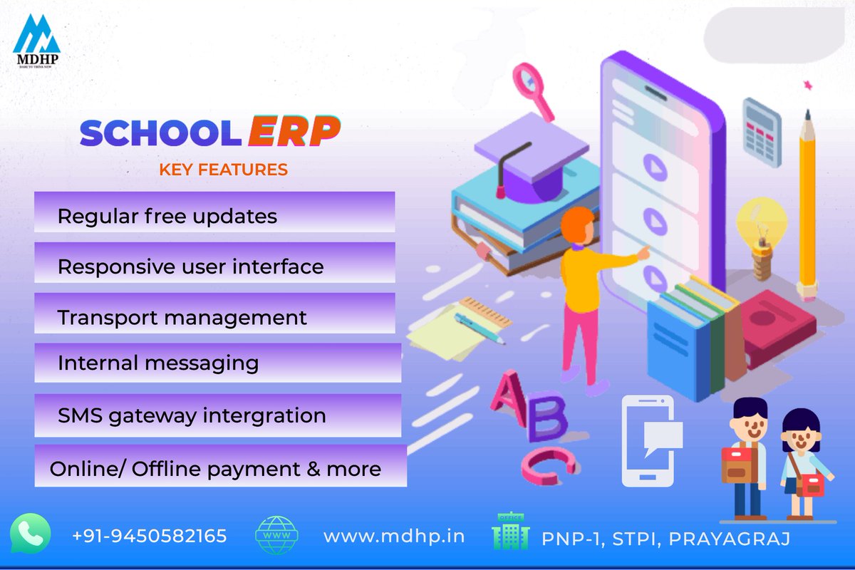 #school #schoolmanagementsystem #schoolmanagementsoftware #schoolerp #schoolerpsoftware 
More Details Visit: mdhp.in